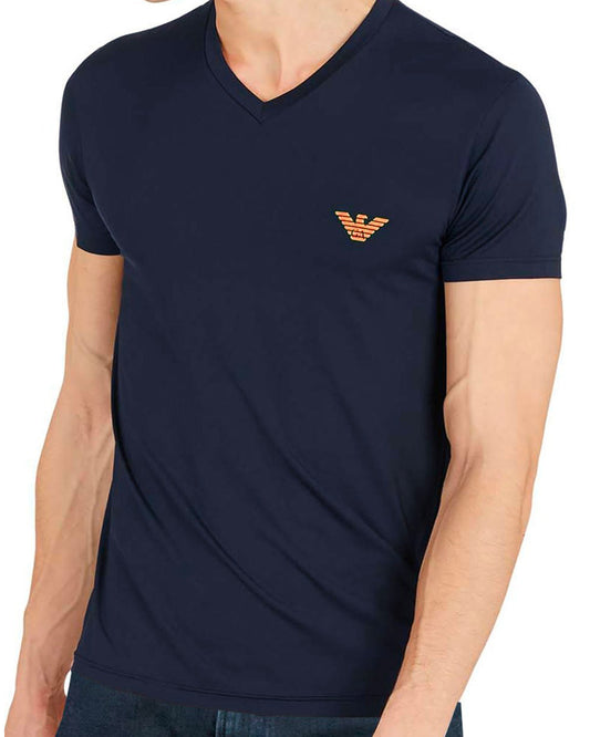 Emporio Armani - T Shirt Bleu Sap Acces