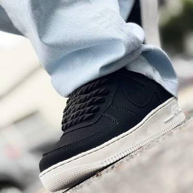 Air Force One - Black white - Rope Laces Sap Acces