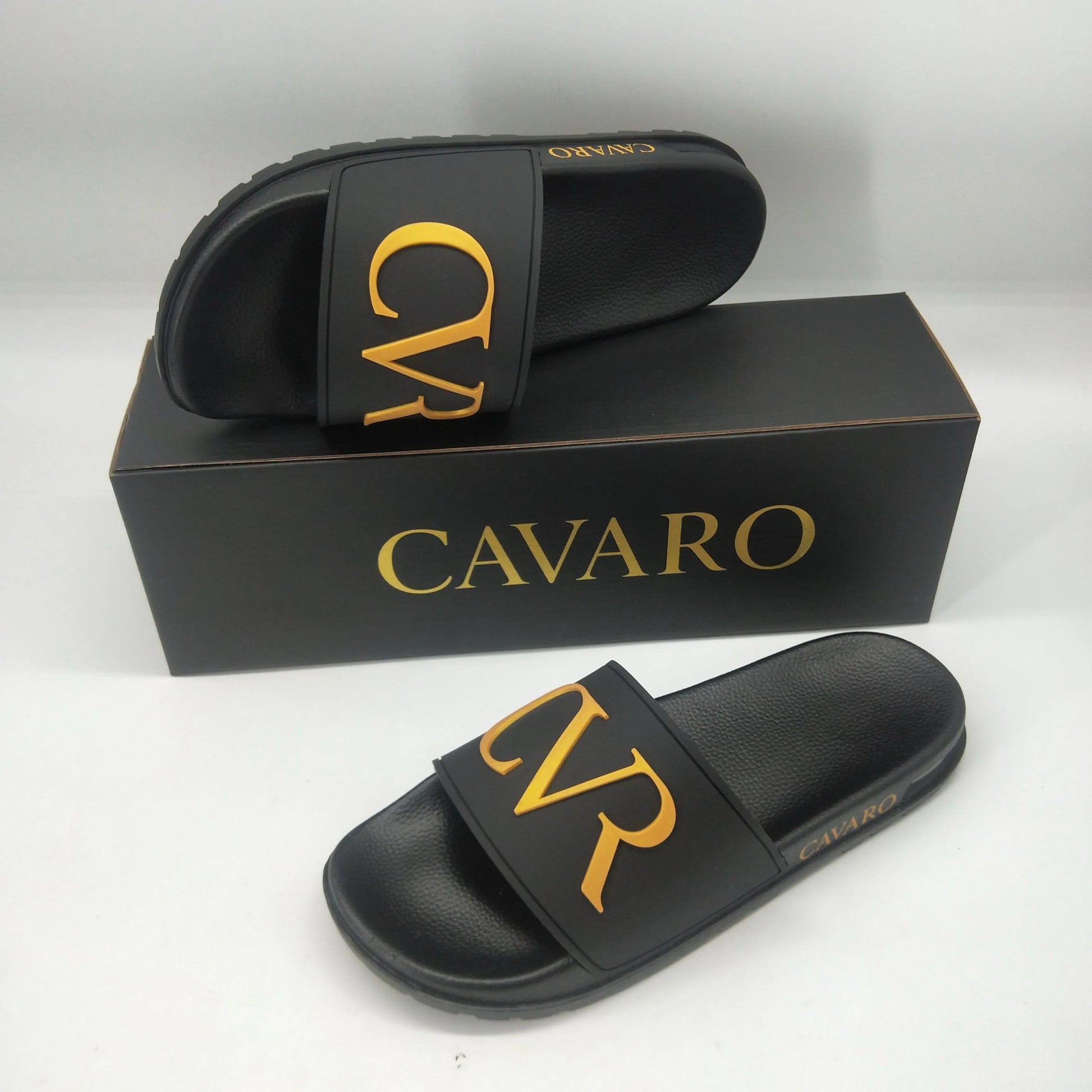 Sandale Cavaro - Noir & Or | Confort Premium & Style Luxueux Sap Acces