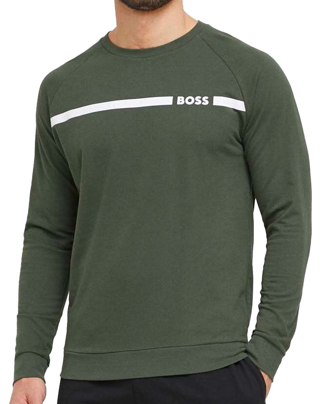 Hugo Boss - Sweat Crewneck Vert Sap Acces