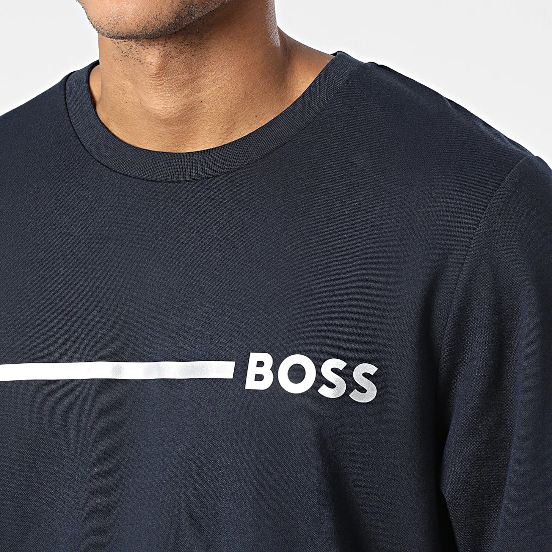 Hugo Boss - Sweat Crewneck Bleu Sap Acces