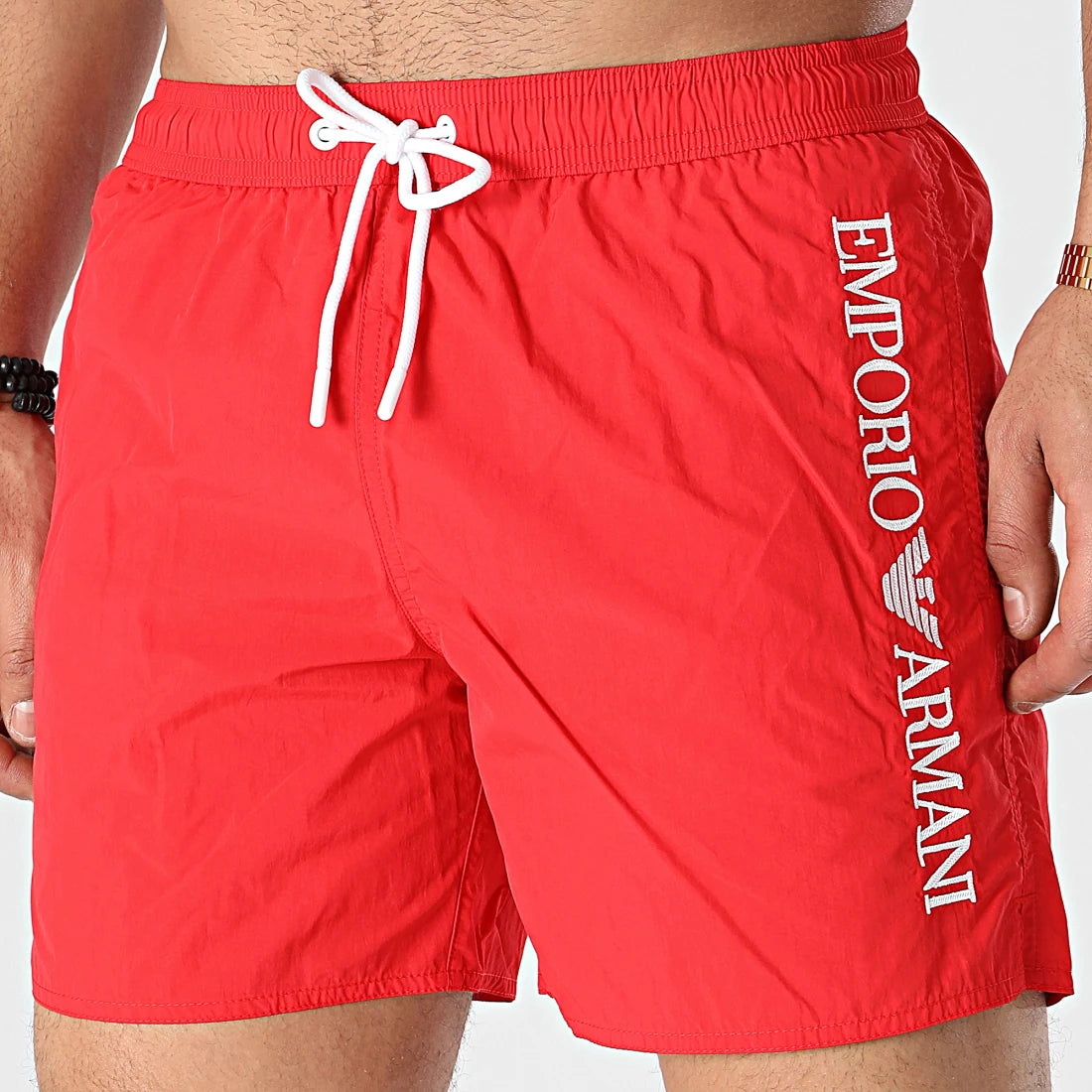 Emporio Armani - Short De Bain rouge Sap Acces