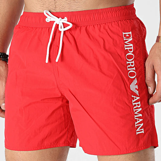 Emporio Armani - Short De Bain rouge Sap Acces