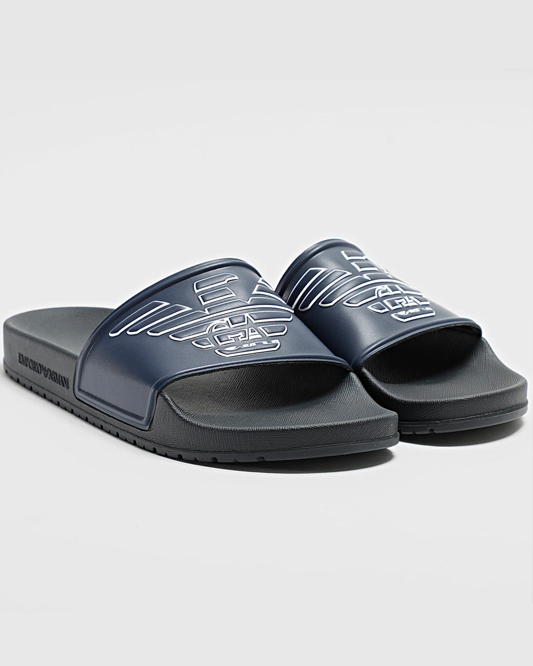 Emporio Armani - Sandales Noir et Bleu Sap Acces