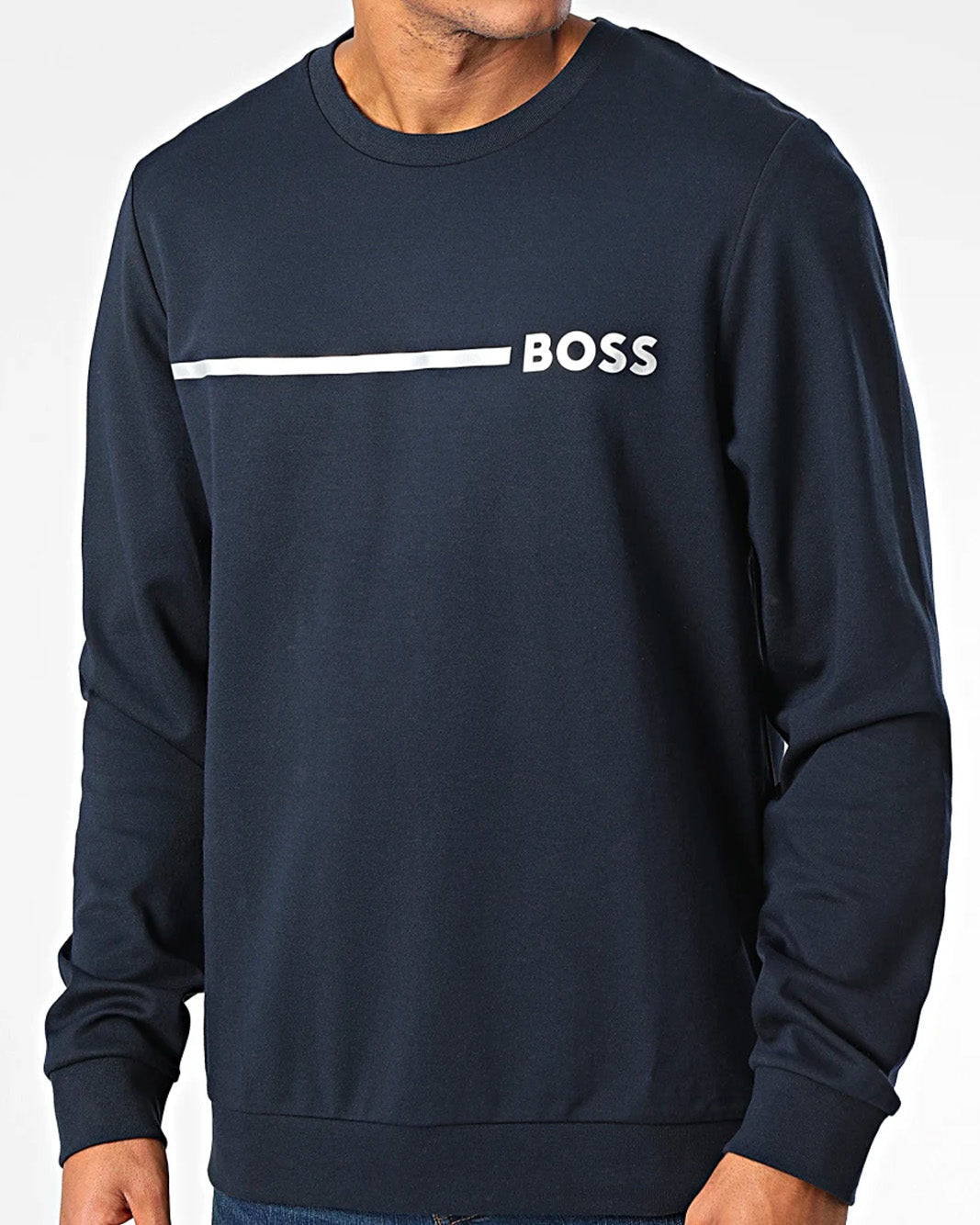 Hugo Boss - Sweat Crewneck Bleu Sap Acces