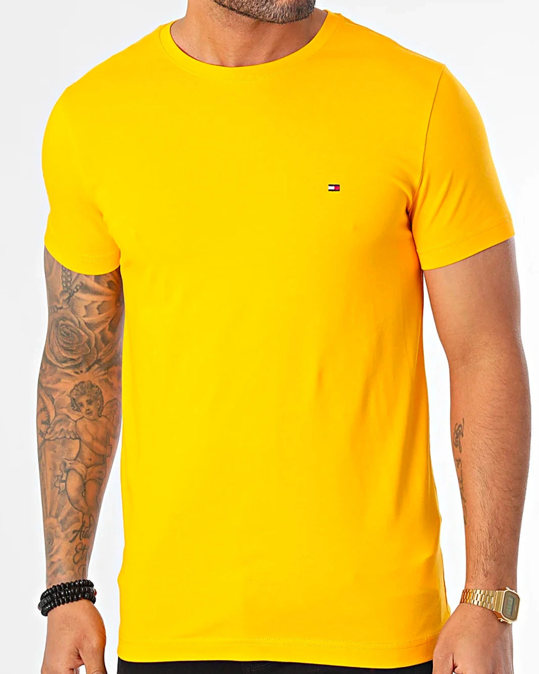 Tommy Hilfiger - T Shirt Jaune Sap Acces