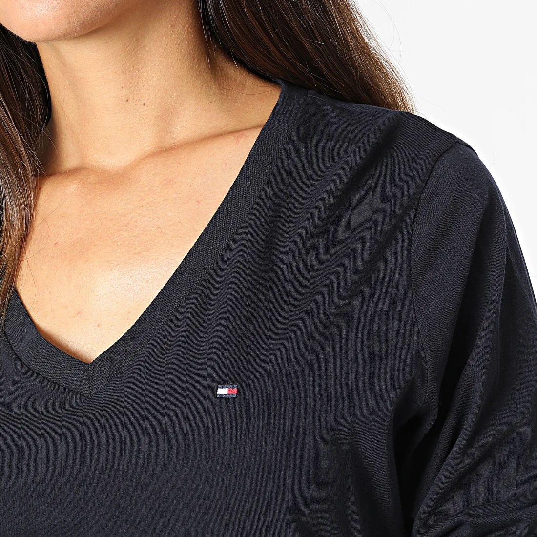 Tommy Hilfiger - T Shirt noir manches longues Sap Acces