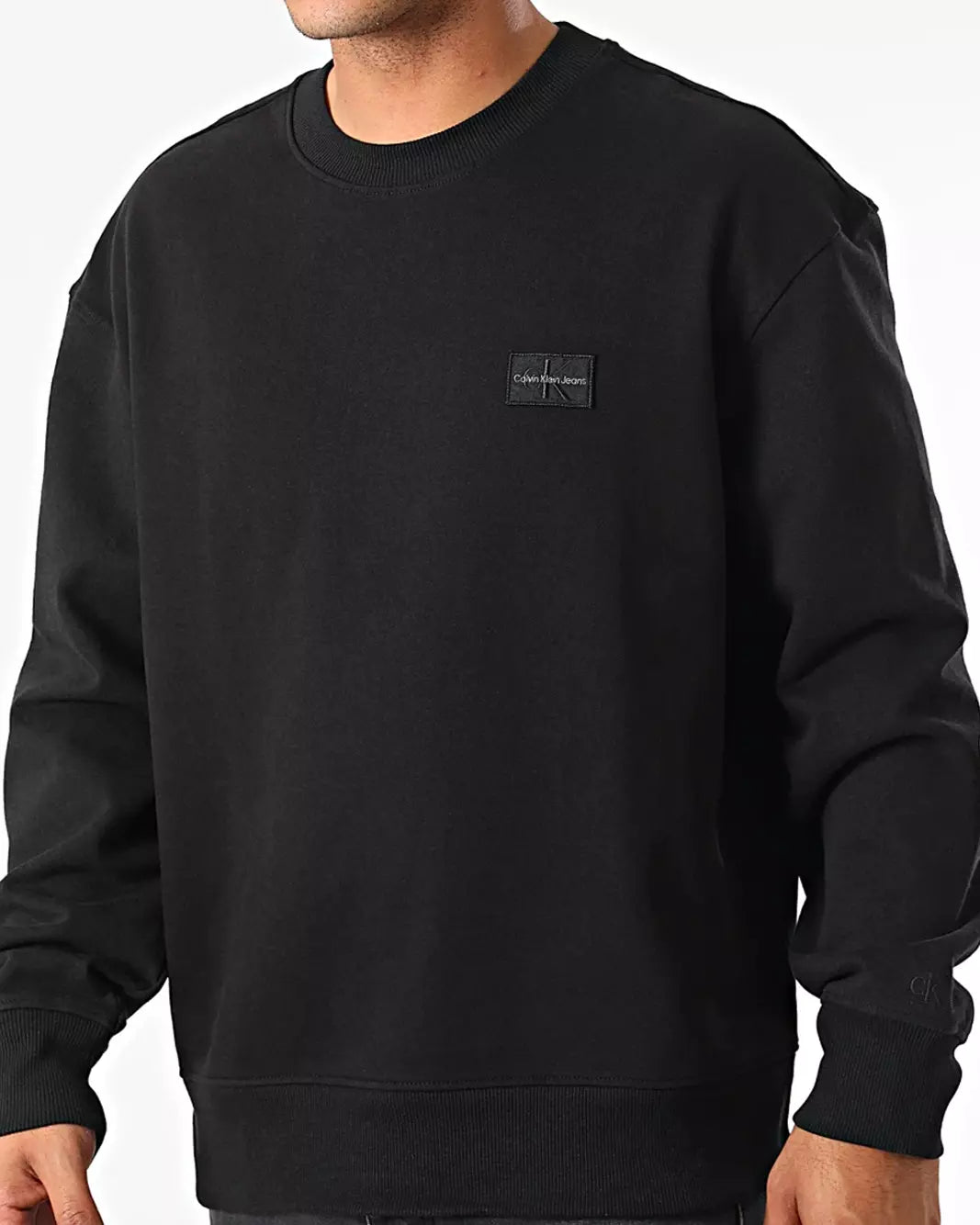 Calvin Klein - Sweat Crewneck Noir Sap Acces